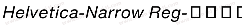 Helvetica-Narrow Reg字体转换